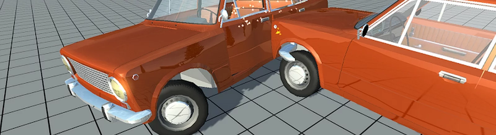 Simple Car Crash Physics Sim — Лада Приора - полицейская / Araçlar / Taşıma
