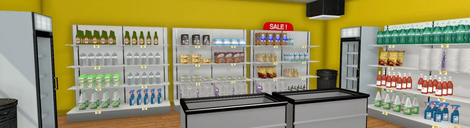 Supermarket Simulator — Свободный полет / Oyun deneyimi / Modlar ve skinler